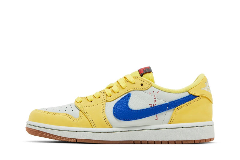 Travis Scott x Wmns Air Jordan 1 Retro Low OG SP 'Canary' – La Flame's Yellow Heat on the AJ1 Low
