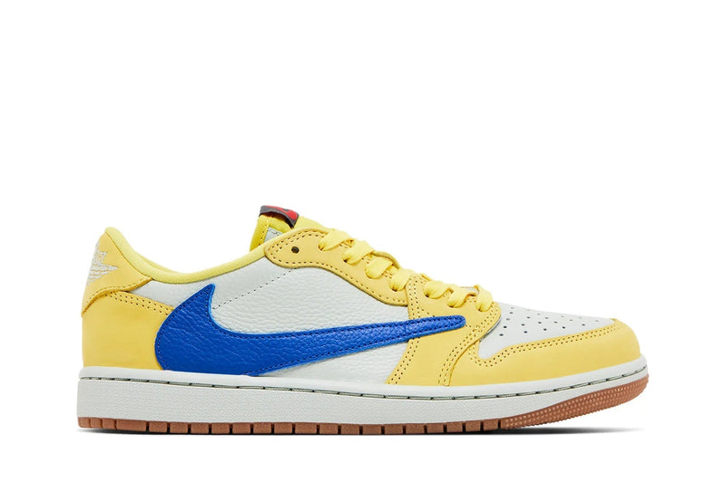 Travis Scott x Wmns Air Jordan 1 Retro Low OG SP 'Canary' – La Flame's Yellow Heat on the AJ1 Low