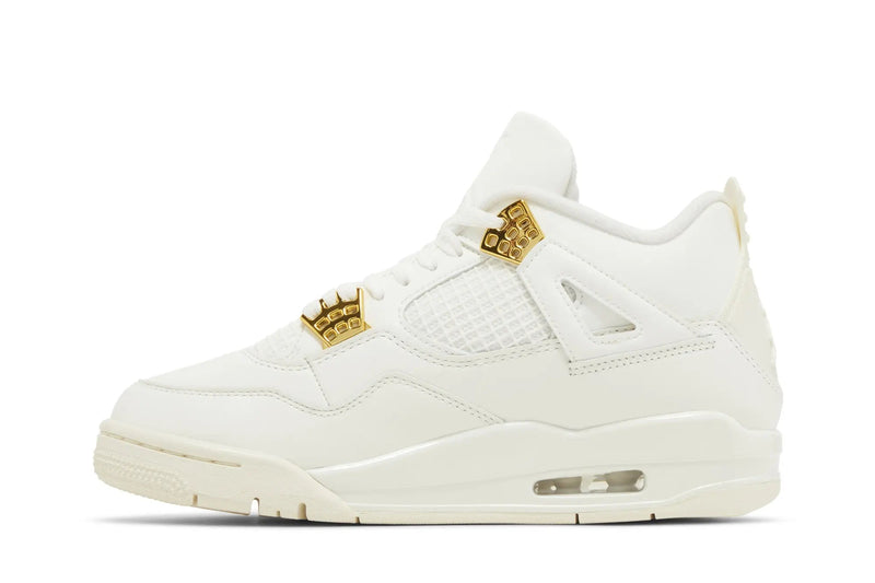 Wmns Air Jordan 4 Retro 'Metallic Gold' – Liquid Gold Luxury on an Iconic Silhouette