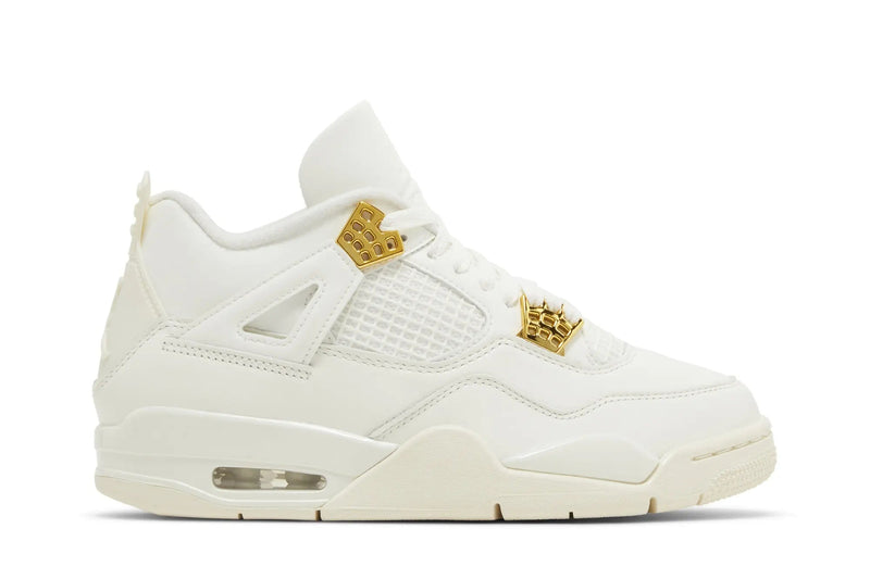 Wmns Air Jordan 4 Retro 'Metallic Gold' – Liquid Gold Luxury on an Iconic Silhouette