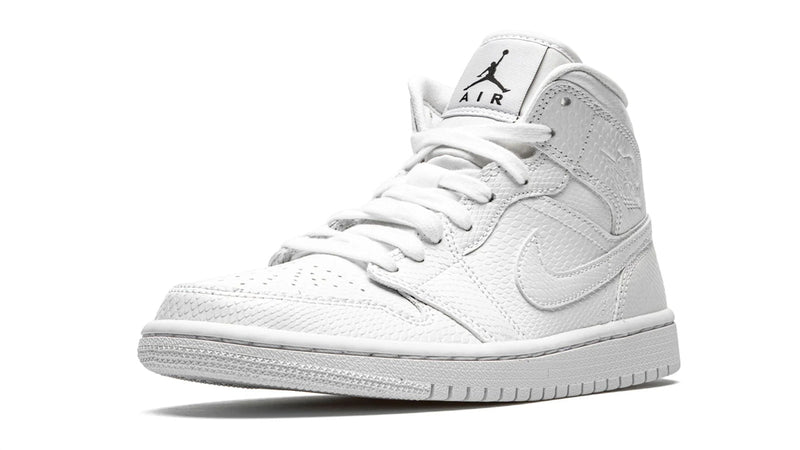 Air Jordan 1 Mid WMNS 'White Snakeskin' – Wild Texture, Refined Style