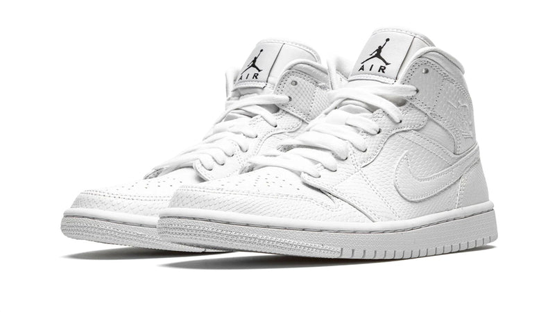 Air Jordan 1 Mid WMNS 'White Snakeskin' – Wild Texture, Refined Style