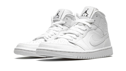 Air Jordan 1 Mid WMNS 'White Snakeskin' – Wild Texture, Refined Style