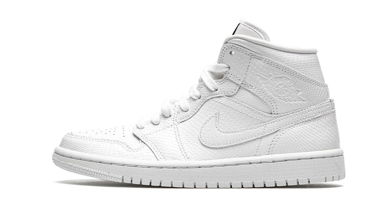 Air Jordan 1 Mid WMNS 'White Snakeskin' – Wild Texture, Refined Style