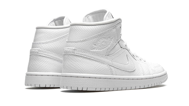 Air Jordan 1 Mid WMNS 'White Snakeskin' – Wild Texture, Refined Style