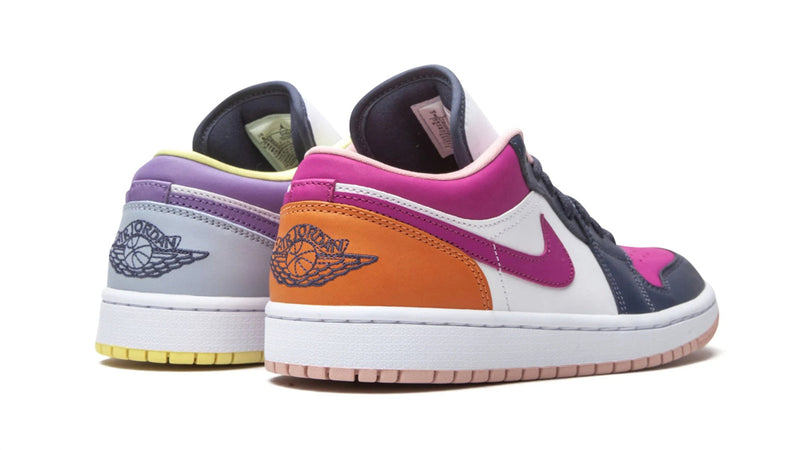 Air Jordan 1 Low SE WMNS 'Mismatched' – Purple & Magenta Women's Sneaker