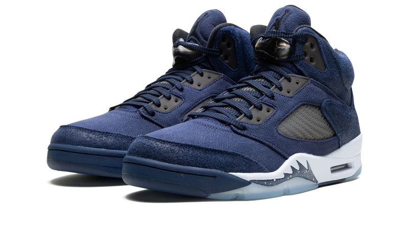 Air Jordan 5 'Midnight Navy' – Deep Blue Authority on the Fighter Jet Silhouette