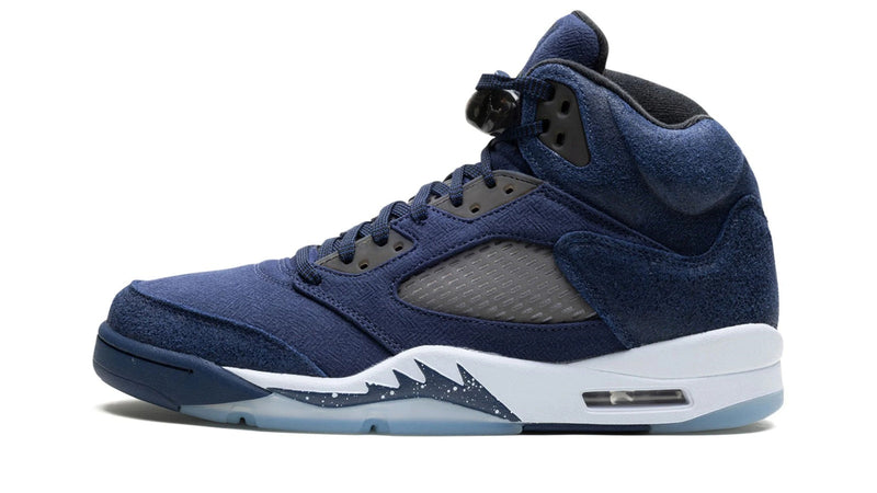 Air Jordan 5 'Midnight Navy' – Deep Blue Authority on the Fighter Jet Silhouette