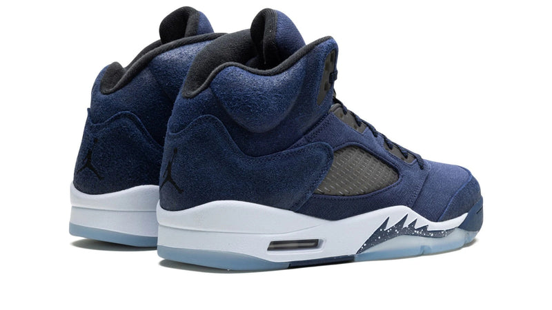 Air Jordan 5 'Midnight Navy' – Deep Blue Authority on the Fighter Jet Silhouette