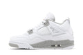 Air Jordan 4 Retro 'White Oreo' – Clean White & Cool Grey on the AJ4's Classic Silhouette