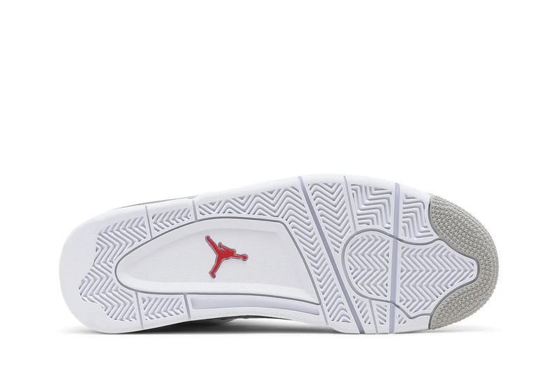 Air Jordan 4 Retro 'White Oreo' – Clean White & Cool Grey on the AJ4's Classic Silhouette