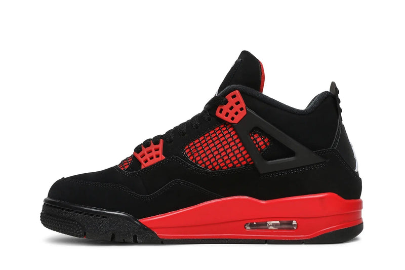 Air Jordan 4 Retro 'Red Thunder' – Black & Fire Red Bulls Energy on the AJ4's Iconic Silhouette
