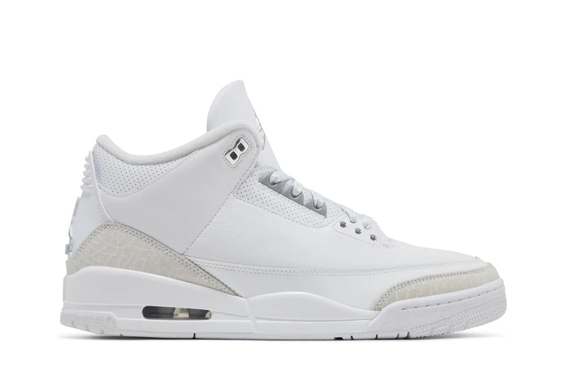 Air Jordan 3 Retro 'Pure Money' 2025 – All-White Luxury on the AJ3's Legendary Silhouette