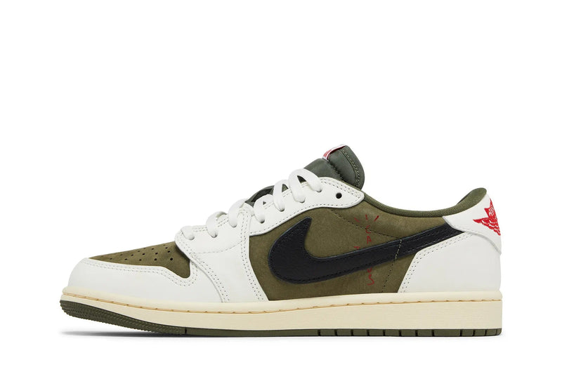 Travis Scott x Air Jordan 1 Low OG SP 'Reverse Olive' – Medium Olive & the Reversed Swoosh at Their Most Elemental
