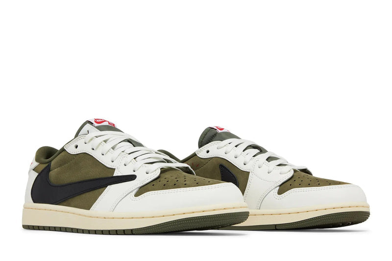 Travis Scott x Air Jordan 1 Low OG SP 'Reverse Olive' – Medium Olive & the Reversed Swoosh at Their Most Elemental