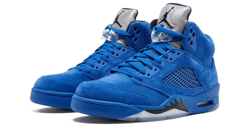 Air Jordan 5 Retro 'Blue Suede' – Velvet Luxury on a Fighter Jet Silhouette