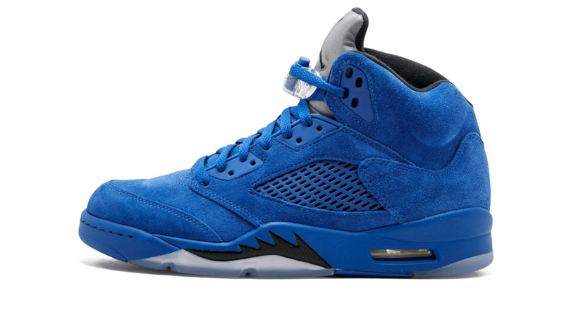 Air Jordan 5 Retro 'Blue Suede' – Velvet Luxury on a Fighter Jet Silhouette